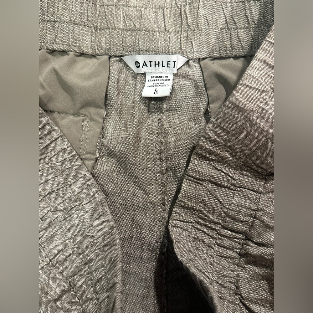 Athleta Tan Linen Pants - Picture 5 of 6